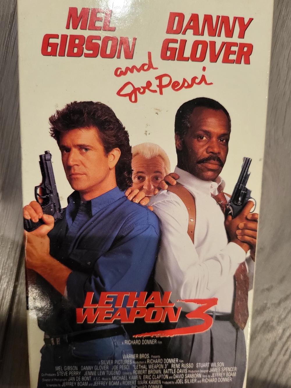 Lethal Weapon 3 (VHS) - Mel Gibson, Danny Glover - White/Blue Cover